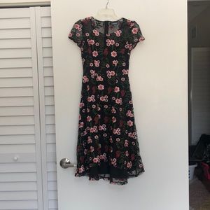 Modcloth Midi Floral Embroidered Dress. Size XS